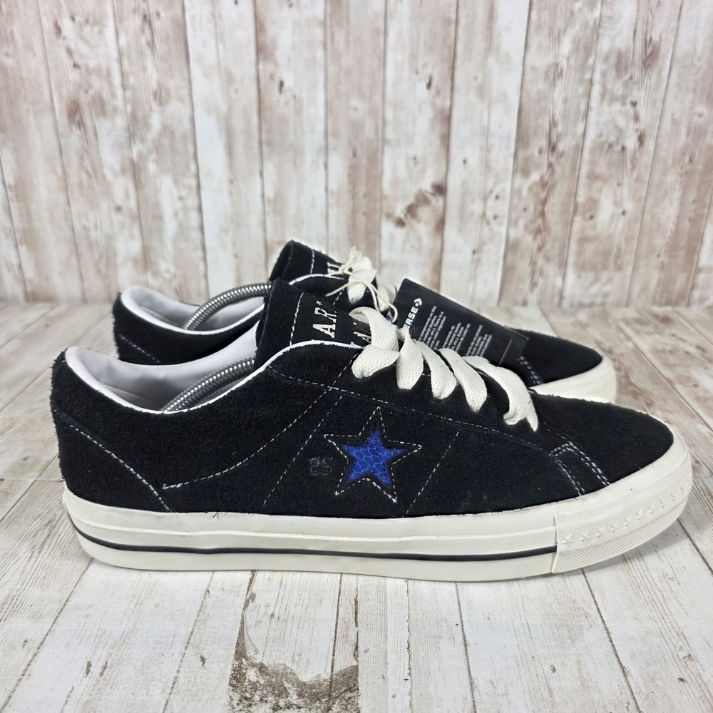 Converse CONS One Star Pro Quartersnacks Black Suede Skate Shoes A02120C Mens
